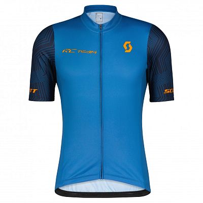 Превью  Велоджерси с коротким рукавом SCOTT RC Team 10 Storm Blue/Copper Orange